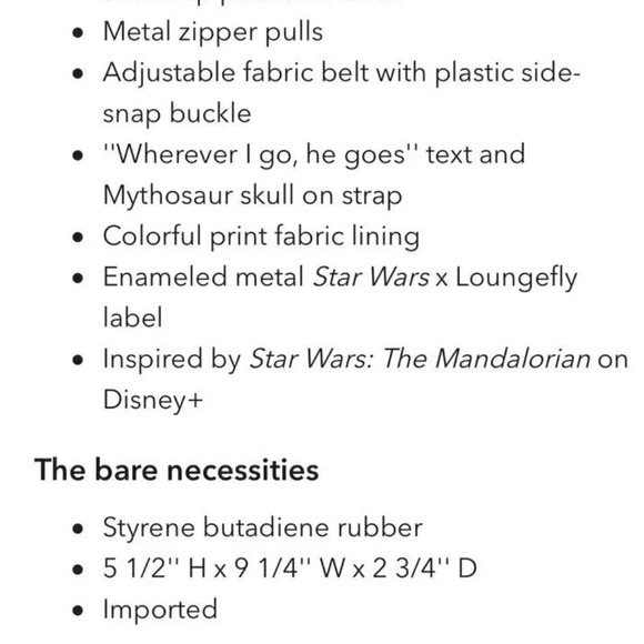 NWT Disney Star Wars: The Mandalorian Loungefly Hip Pack - Picture 8 of 8